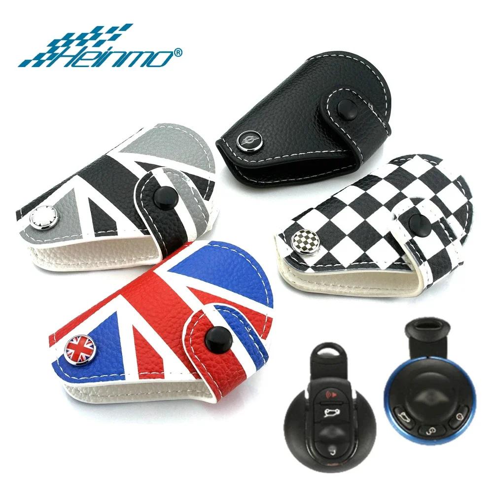 Housse en cuir pour clé de voiture, étui pour clé de voiture pour MINI Cooper R55 R56 R57 R60 R61 F5