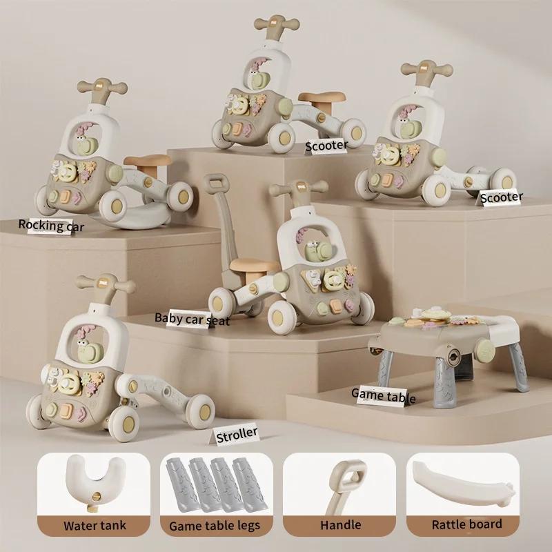 Table de jeu pour enfants, jouet d'apprentissage à marcher, poussette multifonctionnelle pour bébés 