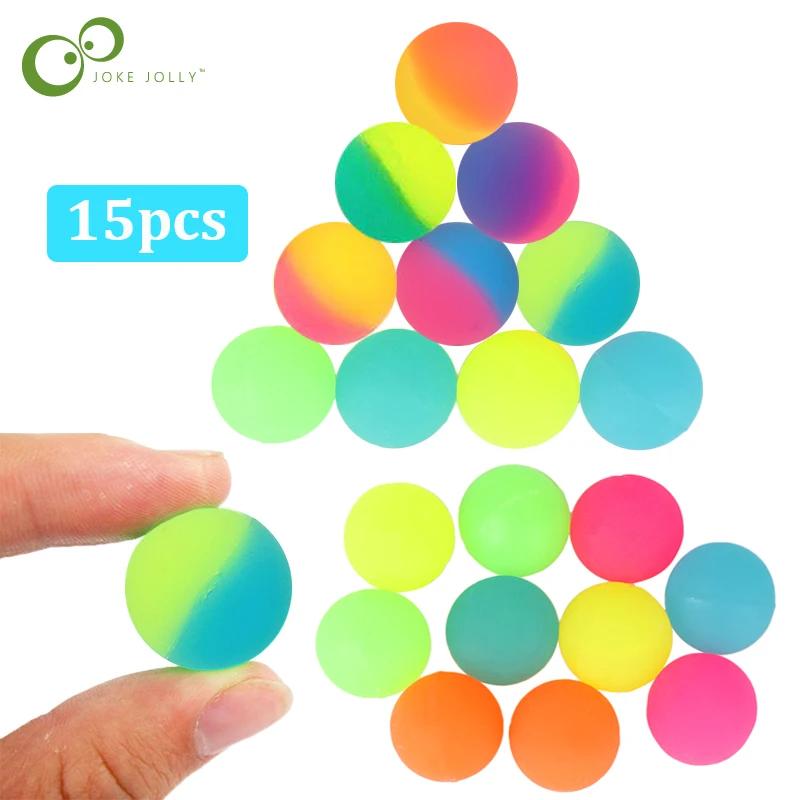15 pièces/lot balles de jouet à rebond élevé enfants cadeau fête faveur décoration enfants balle reb