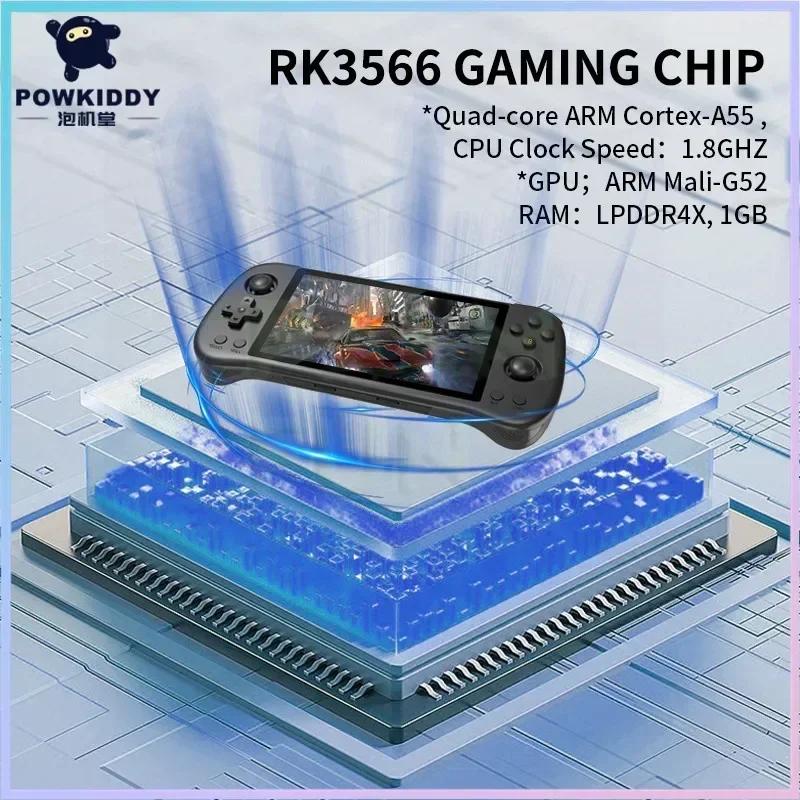 POWKIDDY-Consoles de jeux vidéo portables, système Linux, TV, HDMI, lecteur rétro, 5.5G, 512 jeux, P