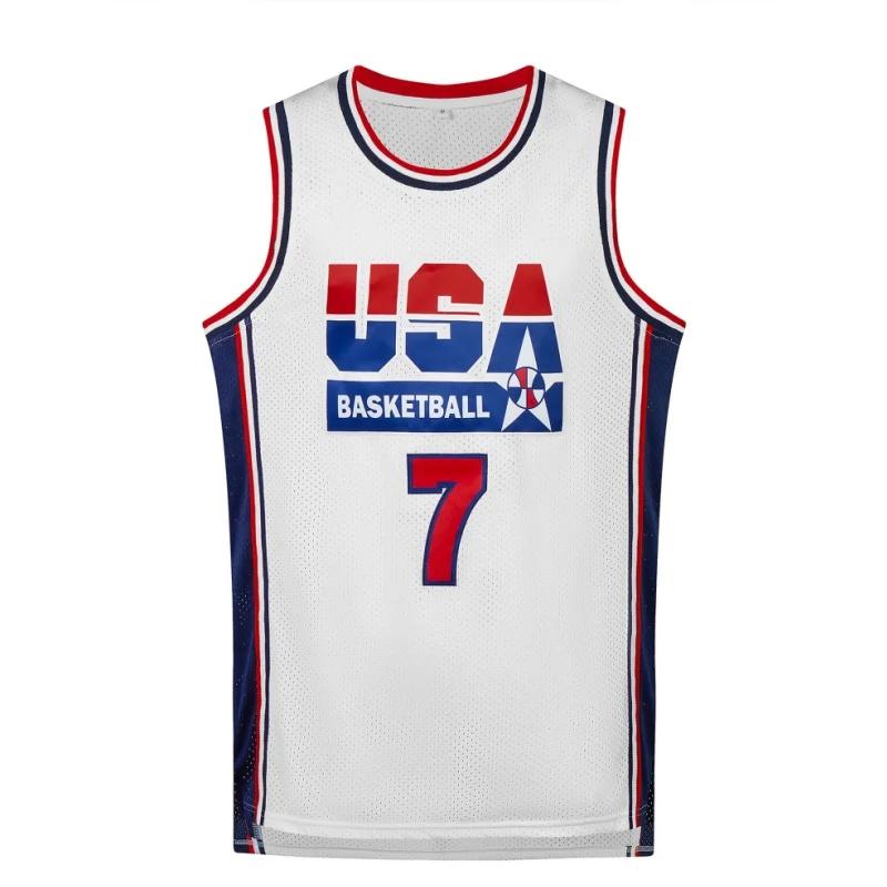 Maillot de basket-ball pour hommes, respirant, col rond, vêtements de sport sans manches, uniforme d