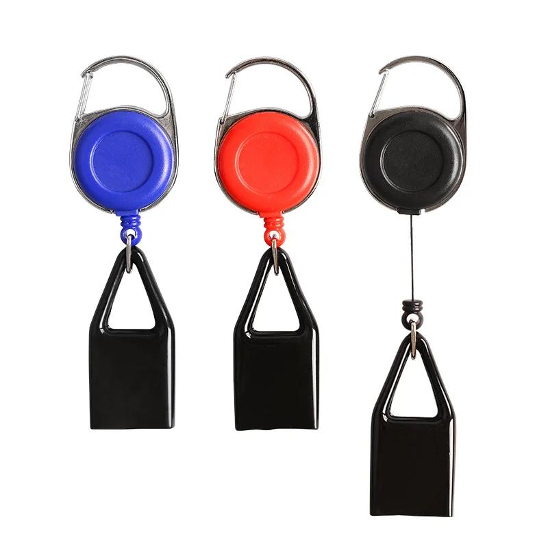 Porte-clés rétractable en Silicone, briquet, manchon de protection, laisse, Clip de rangement sûr, a