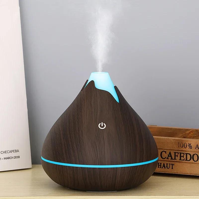 Diffuseur d'huiles essentielles d'aromathérapie 350ML, humidificateur d'air ultrasonique avec téléco