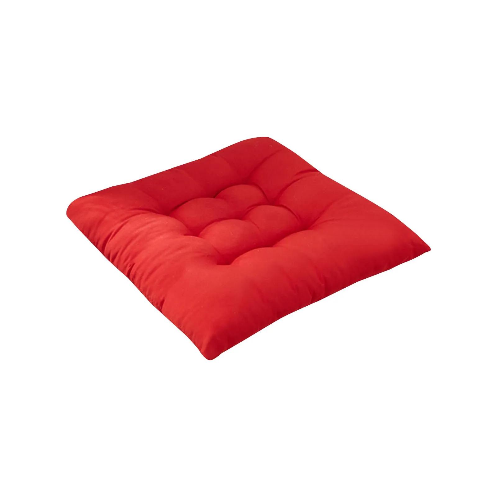 Coussin de Chaise en Polymères Carrés en Coton Doux et Rembourré, Solide, pour Bureau, Maison, Voitu
