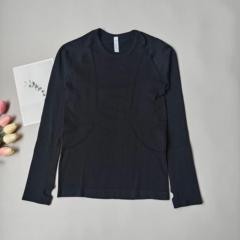 Hauts de sport pour femmes, coupe cintrée, col rond, vêtements de Yoga à séchage rapide, vêtements d