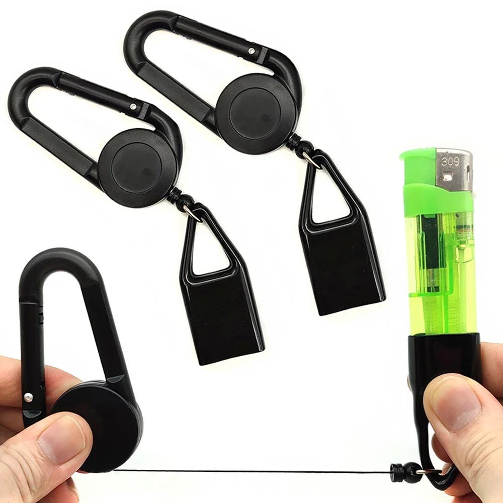 1 pièce Housse de protection en silicone pour briquet, taille standard, avec clip de fixation et por