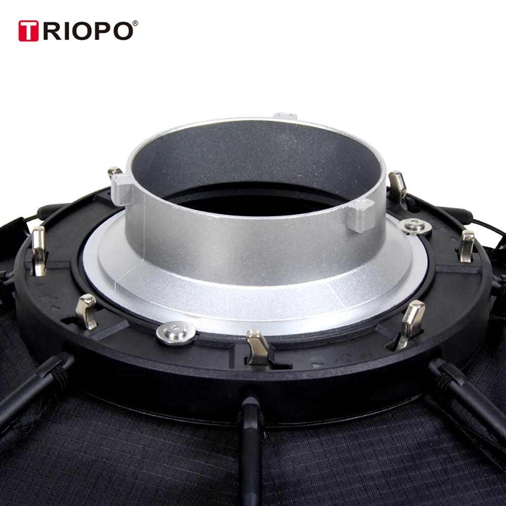 Triopo-Boîte à Lumière Octogonale Portable avec Grille en Nid d'Abeille pour Lumière LED Godox, Mont