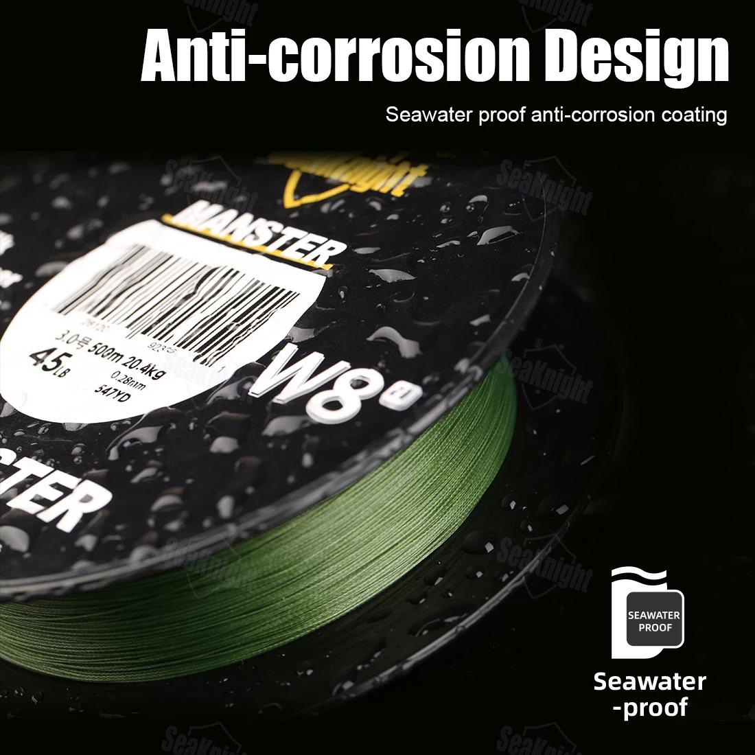 SeaKnight nouveau MONSTER/MANSTER W8 II 150M 300M 500M 8 brins moulage tresse ligne de pêche 15LB-10