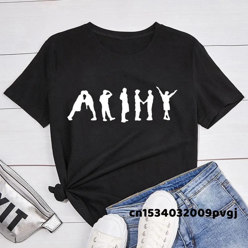 Fille groupe coréen haut T-Shirt femme vêtements T-Shirt Streetwear femmes mode T-Shirt vêtements es