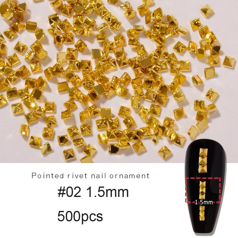 Breloques à dos plat pour ongles, rivet, métal d'érable, pointes punk, goujons, biscuits, conception