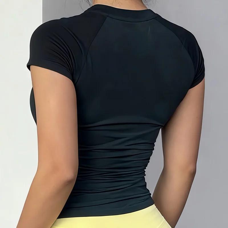HISTELLO – haut de sport à manches courtes pour femmes, vêtements de sport, de yoga, de fitness, de 