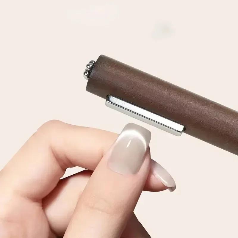 Cube magnétique œil de chat 3 en 1 pour ongles, bâton carré magnétique puissant, stylo magnétique, D