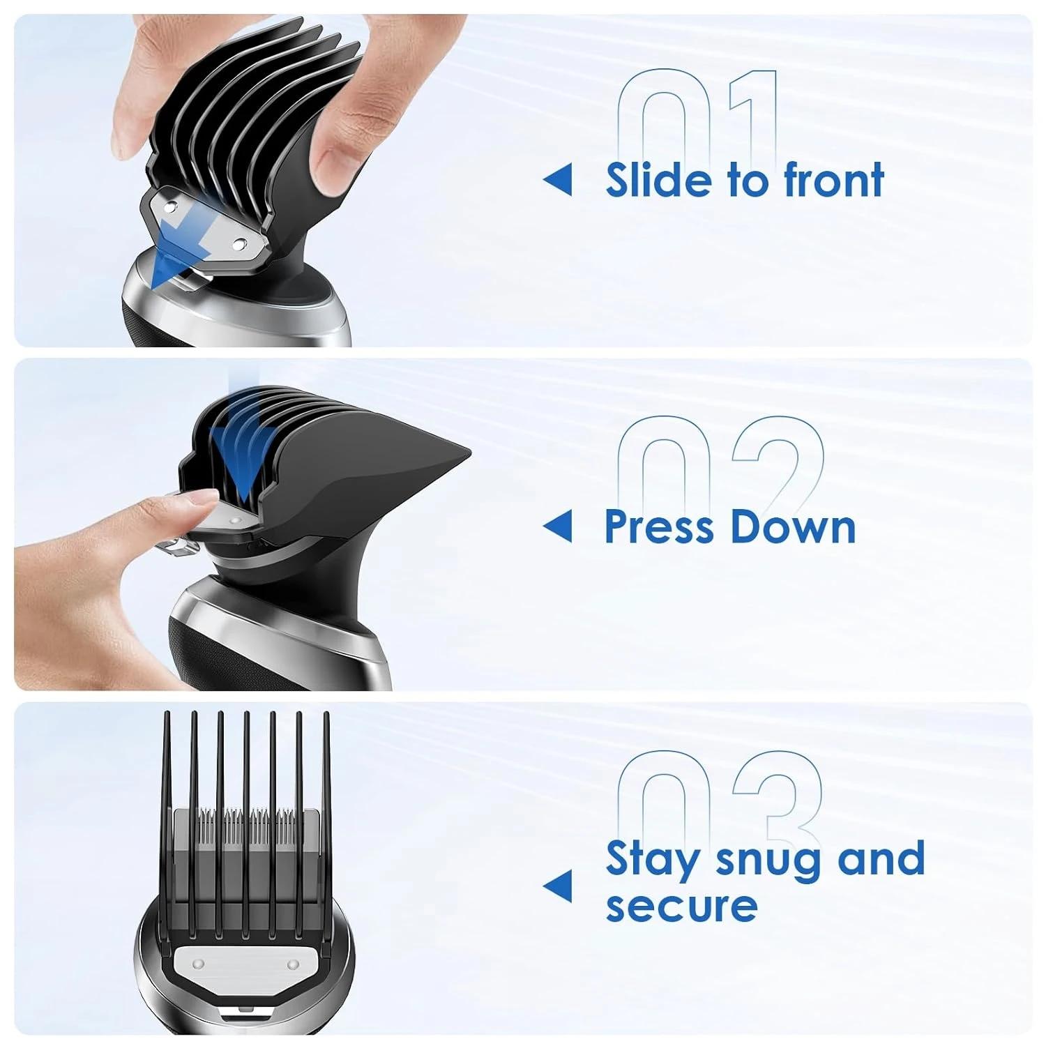 Protections de tondeuse à Clip en métal pour Wahl, peigne de guidage de coupe Premium de 1.25 à 2.5 