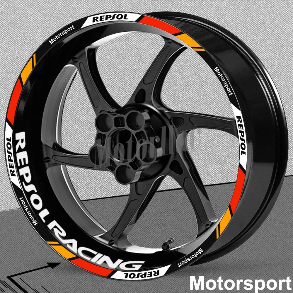 Autocollant réfléchissant pour roue de moto Repsol CBR CBR650rr, bande de jante, 17 pouces, accessoi