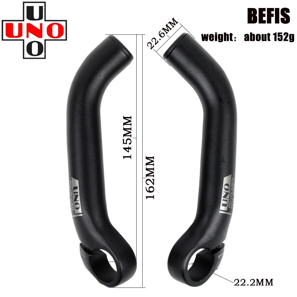 Guidon de vélo de montagne en alliage d'aluminium UNO, klaxon de conduite auxiliaire, extrémités de 