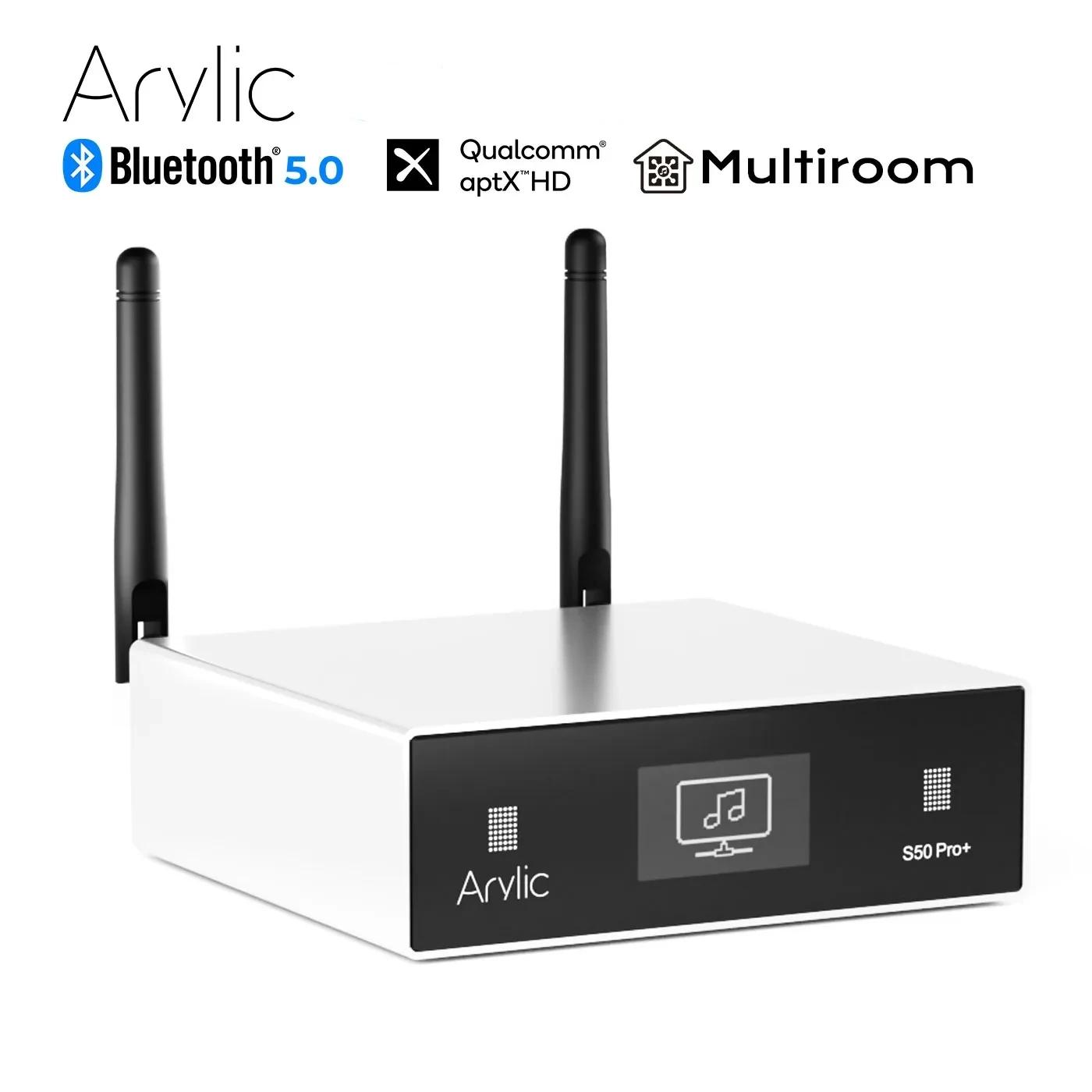 Arylic-Préamplificateur S50 Pro + WiFi et AptX HD, avec ESS Sabre Dac AKM ADC Multiroom Airplay Tida