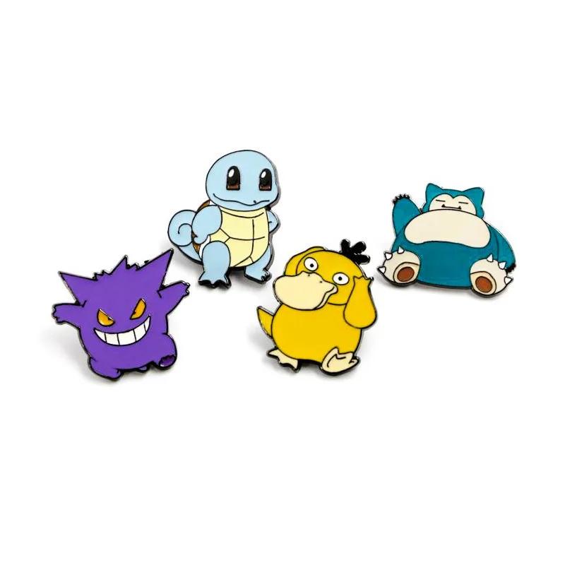 Broches en émail dessin animé Pokemon Pikachu broches Gengar broche sac vêtements Badge cosmique Col