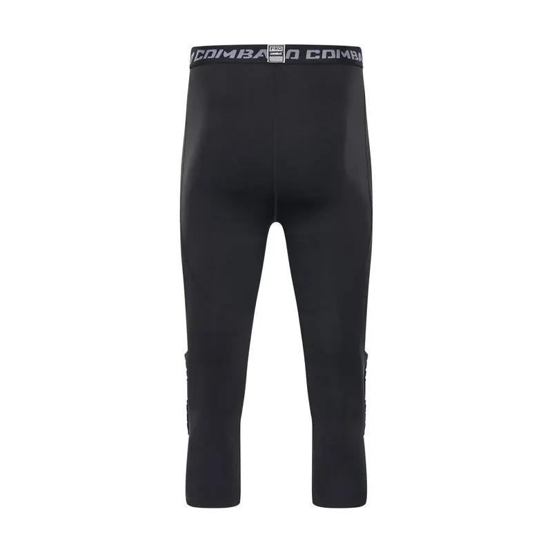 Pantalon court rembourré pour hommes, jogging, Compression élastique, survêtement, Football, basket-