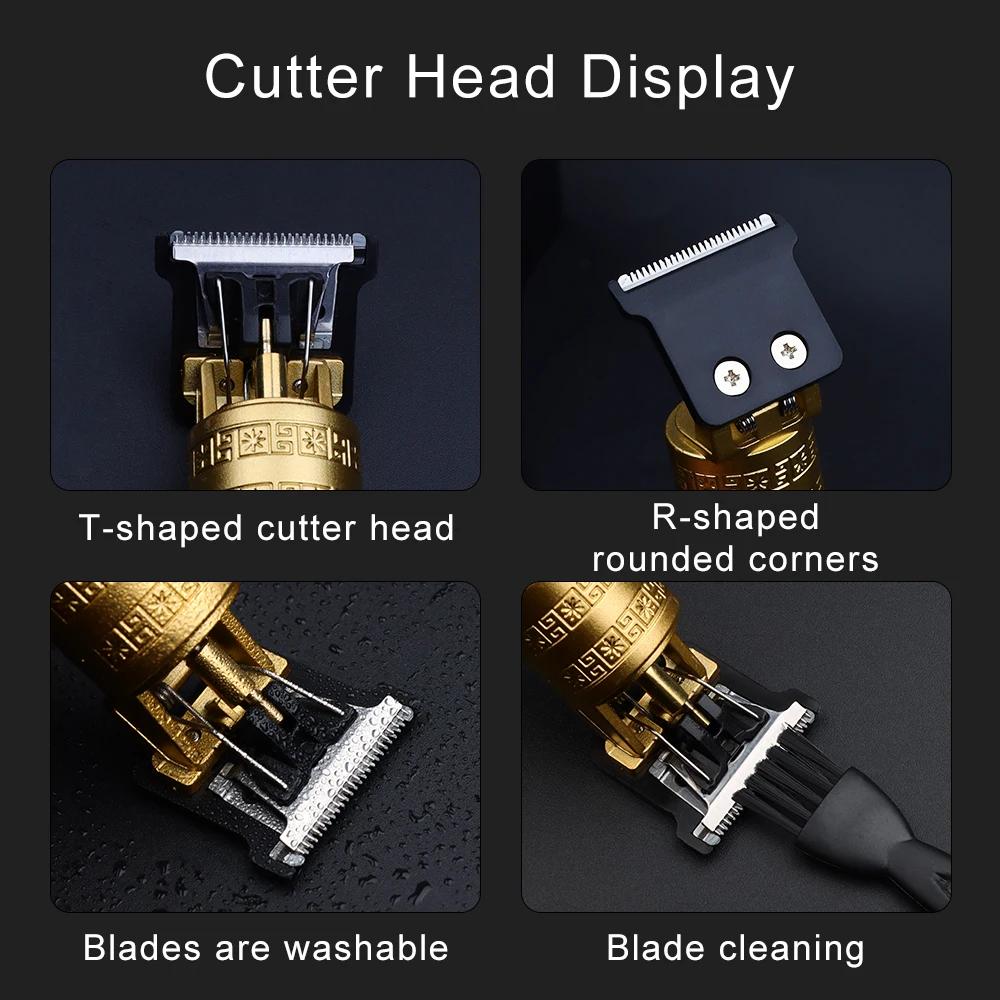 Tondeuse à cheveux Vintage T9 pour hommes, Machine professionnelle de coupe de cheveux, tondeuse à b