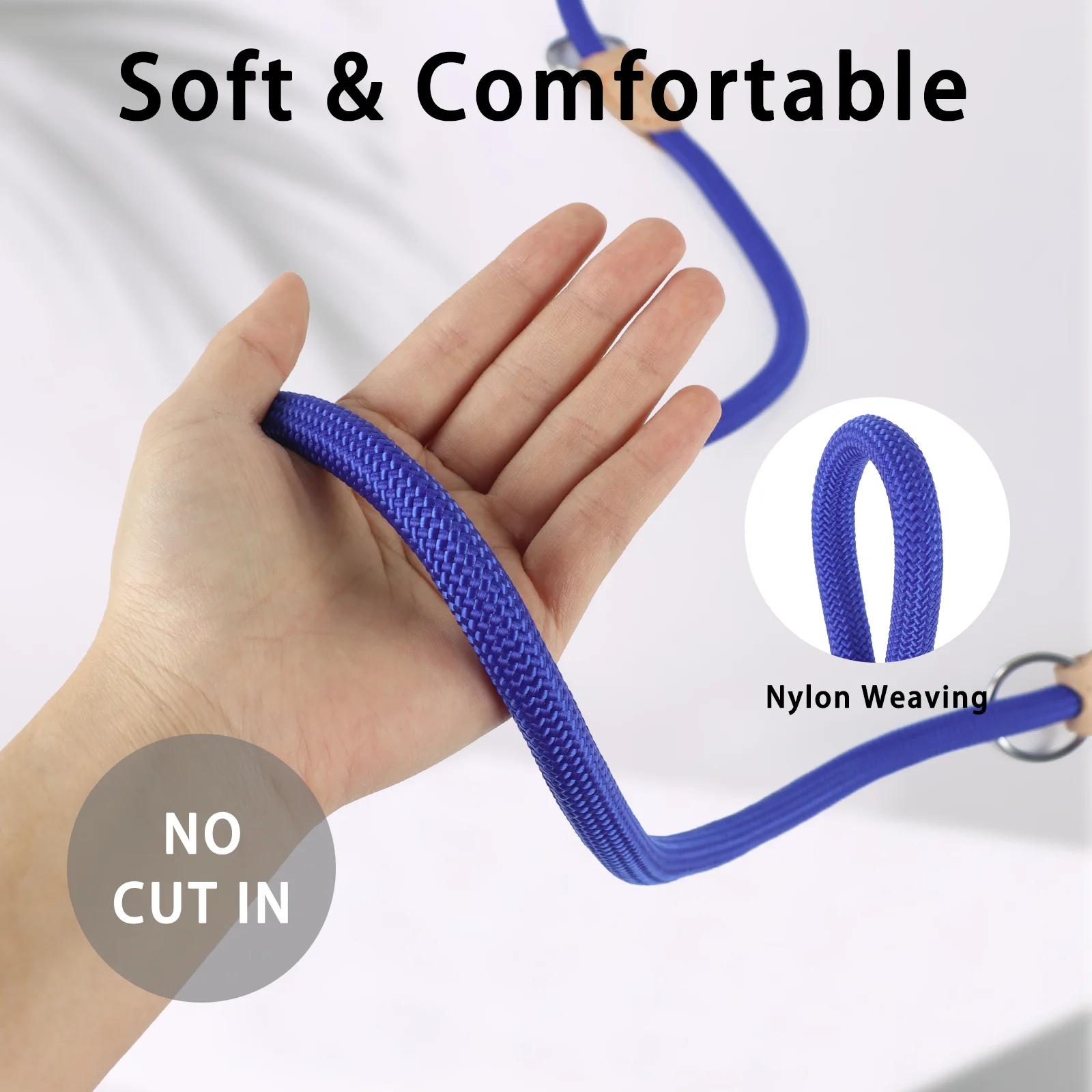 Laisses doubles polyvalentes pour chiens de taille moyenne, 210cm, réglables et en Nylon, mains libr