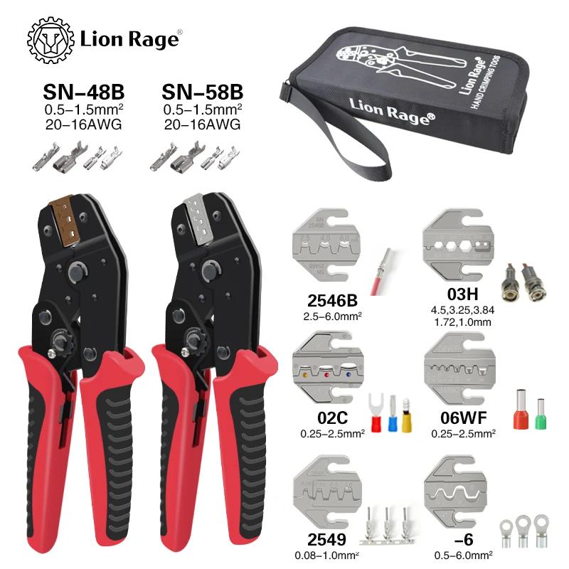 Ensemble d'outils de sertissage, pinces pressées, outils d'électricien, pince de bornes électriques,