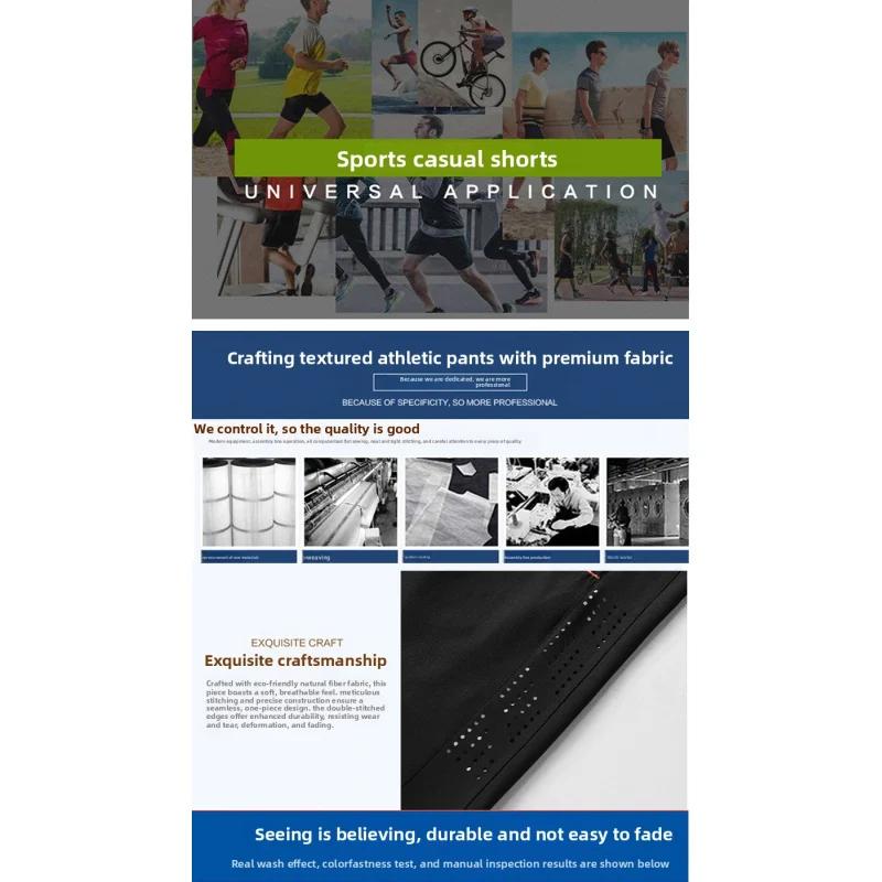 Shorts de sport légers et respirants, tissu extensible quadridirectionnel, séchage rapide, poches zi
