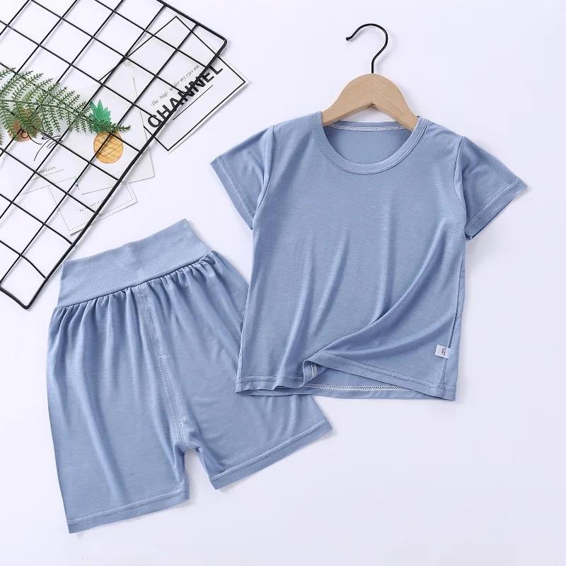 Printemps été bébé filles vêtements Pyjamas ensembles enfants garçon Modal Homewear Modal vêtements 