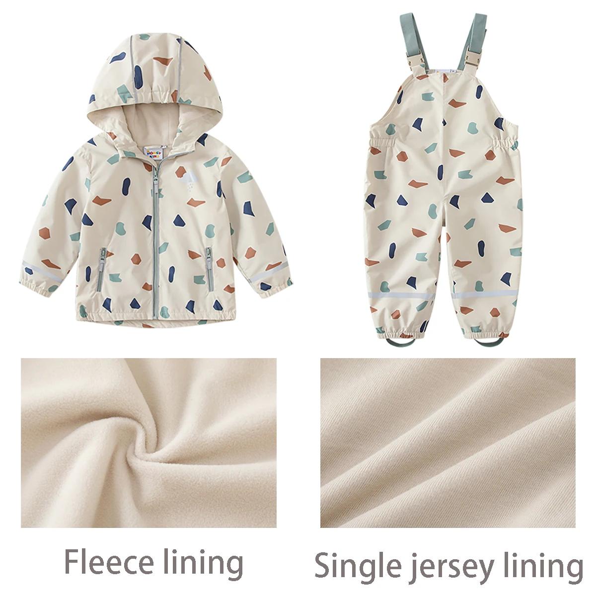HONEYKING ensembles de vêtements pour enfants imperméable costume bébé salopette imperméable pantalo