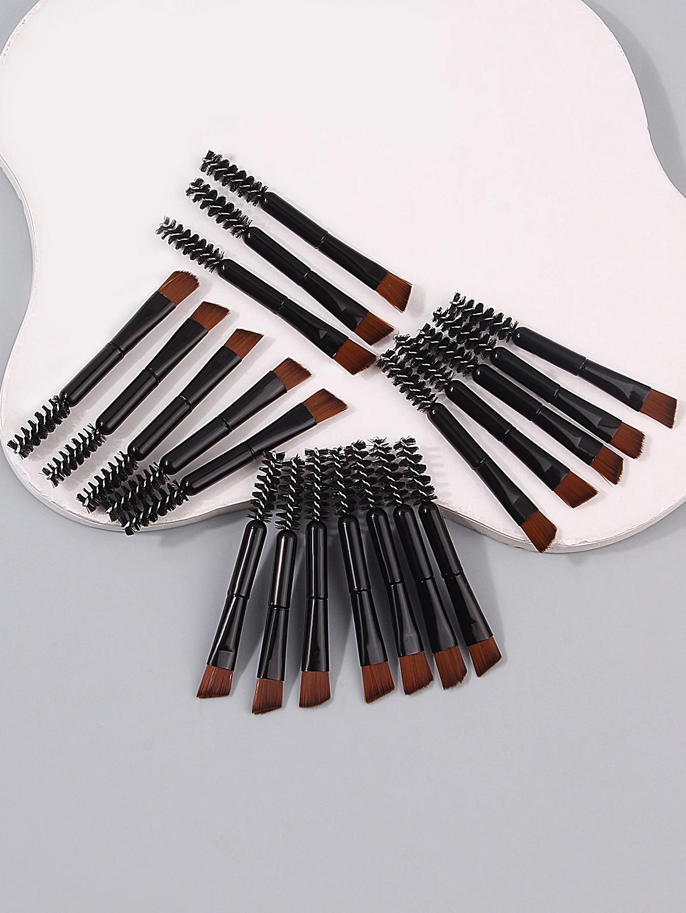 Mini brosse de maquillage multifonctionnelle pour les yeux, brosse à cils à double tête, brosse pour