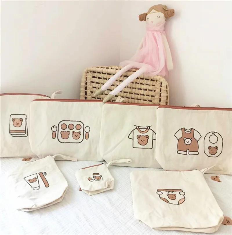 Sac de rangement étanche pour couches de bébé, 7 pièces/ensemble, organisateur de vêtements pour enf