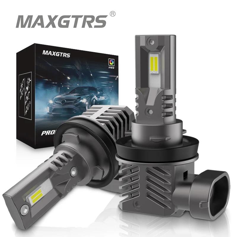 Ampoules de phares LED H11 pour voiture, 2 pièces, sans ventilateur, H9 H16JP H8, puce CSP, phare an
