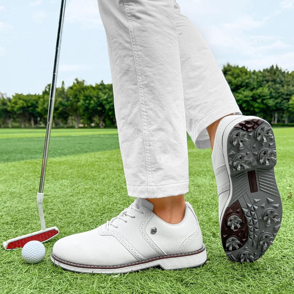 Chaussures de golf à pointes professionnelles pour hommes, baskets de golf de luxe, chaussures de ma