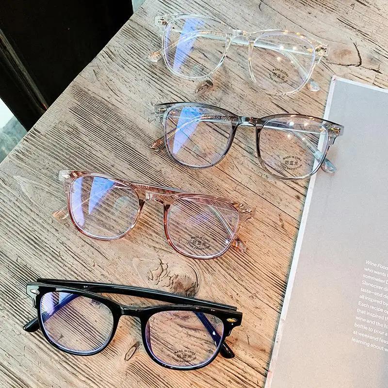 Lunettes de myopie transparentes Anti-lumière bleue pour femmes et hommes, ultralégères, surdimensio