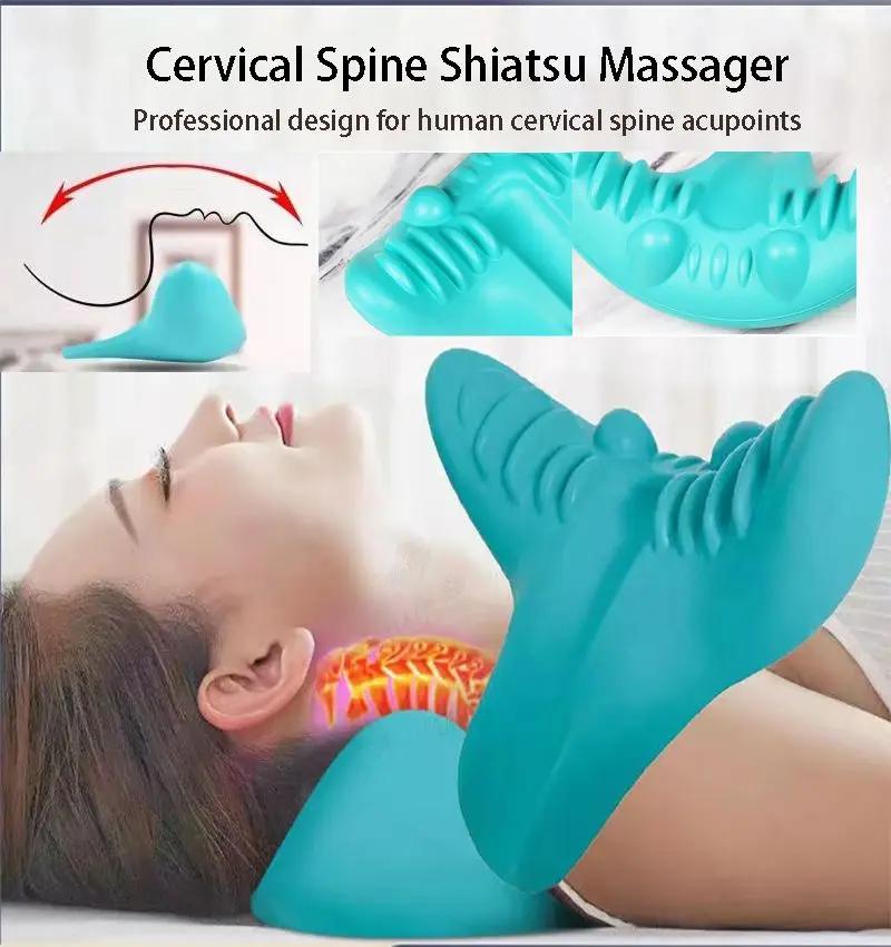 Civière de cou et d'épaule, dispositif de Traction chiropratique cervicale, oreiller de Massage pour