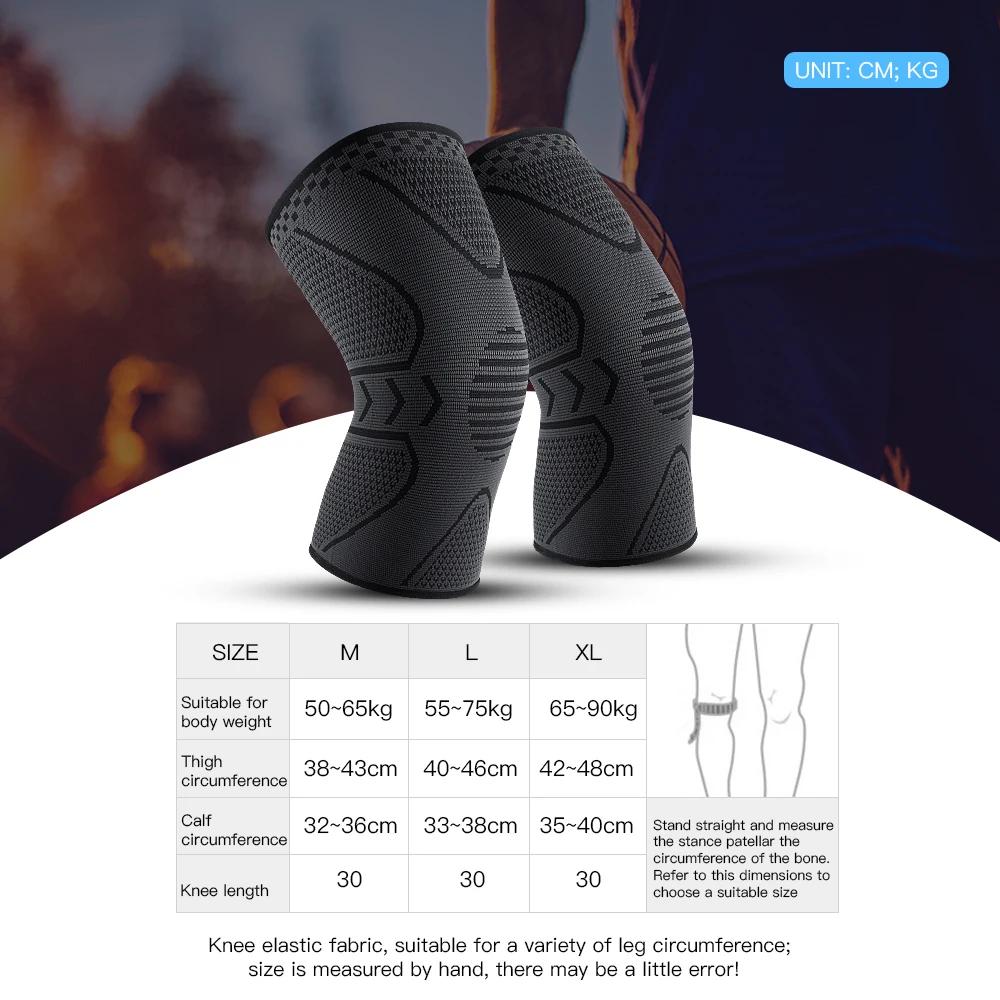 1 pièce Fitness course cyclisme genouillères élastique en Nylon genouillère pour sport Compression g