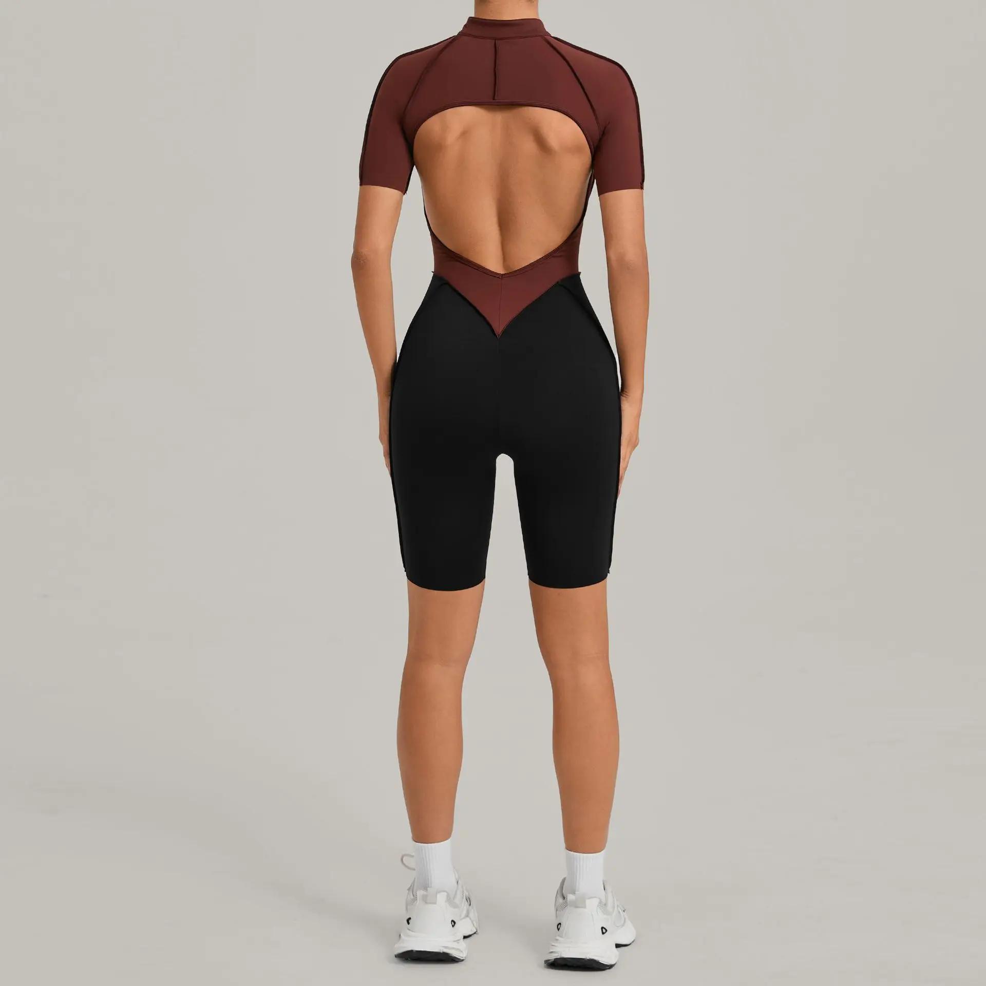 Combinaison courte Ningyu pour femmes, combinaison une pièce, ensemble de yoga, vêtements de sport p