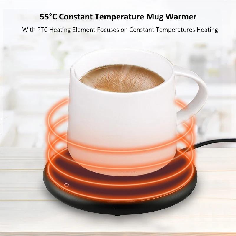 Chauffe-tasse thermostatique USB, coussin chauffant, chauffe-tasse, lait, thé, eau, bureau à domicil