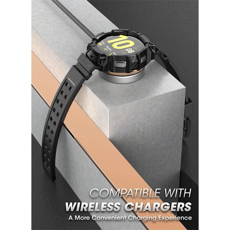 Boîtier de montre pour Galaxy Watch 6/5/4 [44 mm] SUPCASE UB Pro Housse de protection robuste avec b