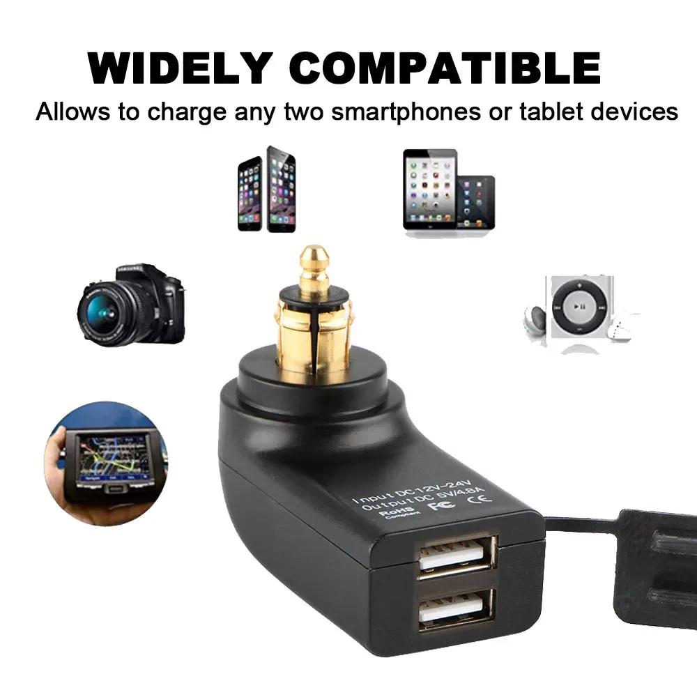 Chargeur double USB pour moto, accessoires pour BMW R1200RT R1250GS R1200GS F800ST F800R F800GS R130