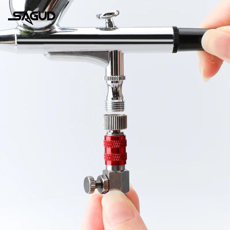 SAGUD – accessoires à déconnexion rapide pour aérographe, adaptateur de raccord rapide 1/8 avec 4 co