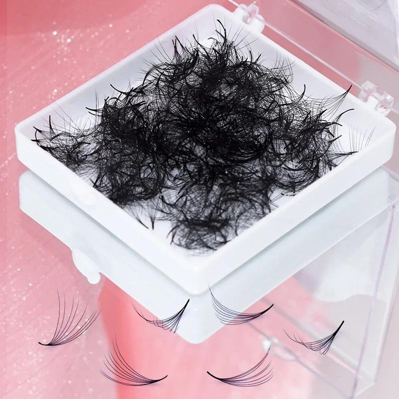 SONG LASHES Extensions de cils 3D à 16D, Fans pointus, fins, à tige étroite, Volume pré-fait, Base f