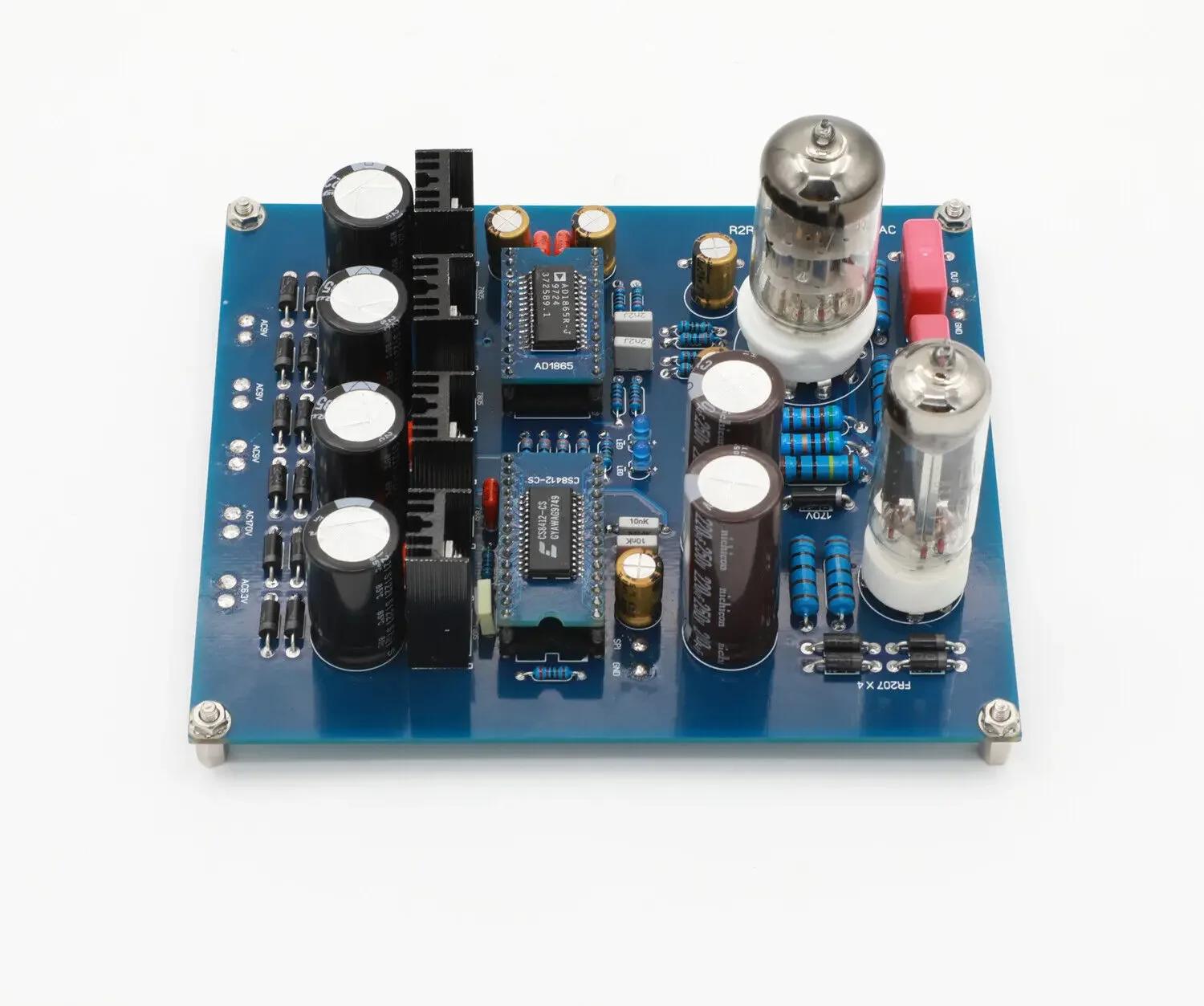 Carte DAC à tube NOS R2R Architecture AD1865 avec tubes 6N11 + 6Z4