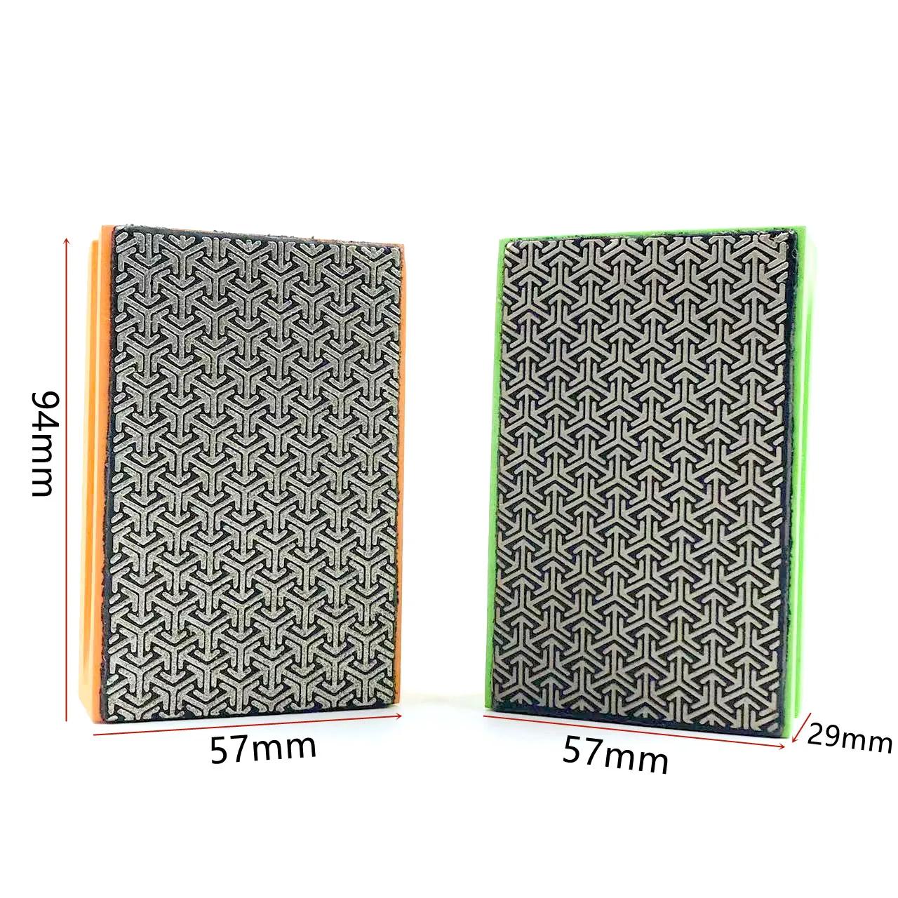 Bloc de tampon manuel pour polissage diamant, 1 à 4 pièces, 60 # 100 # 200 # 400 #   Pour carreaux d