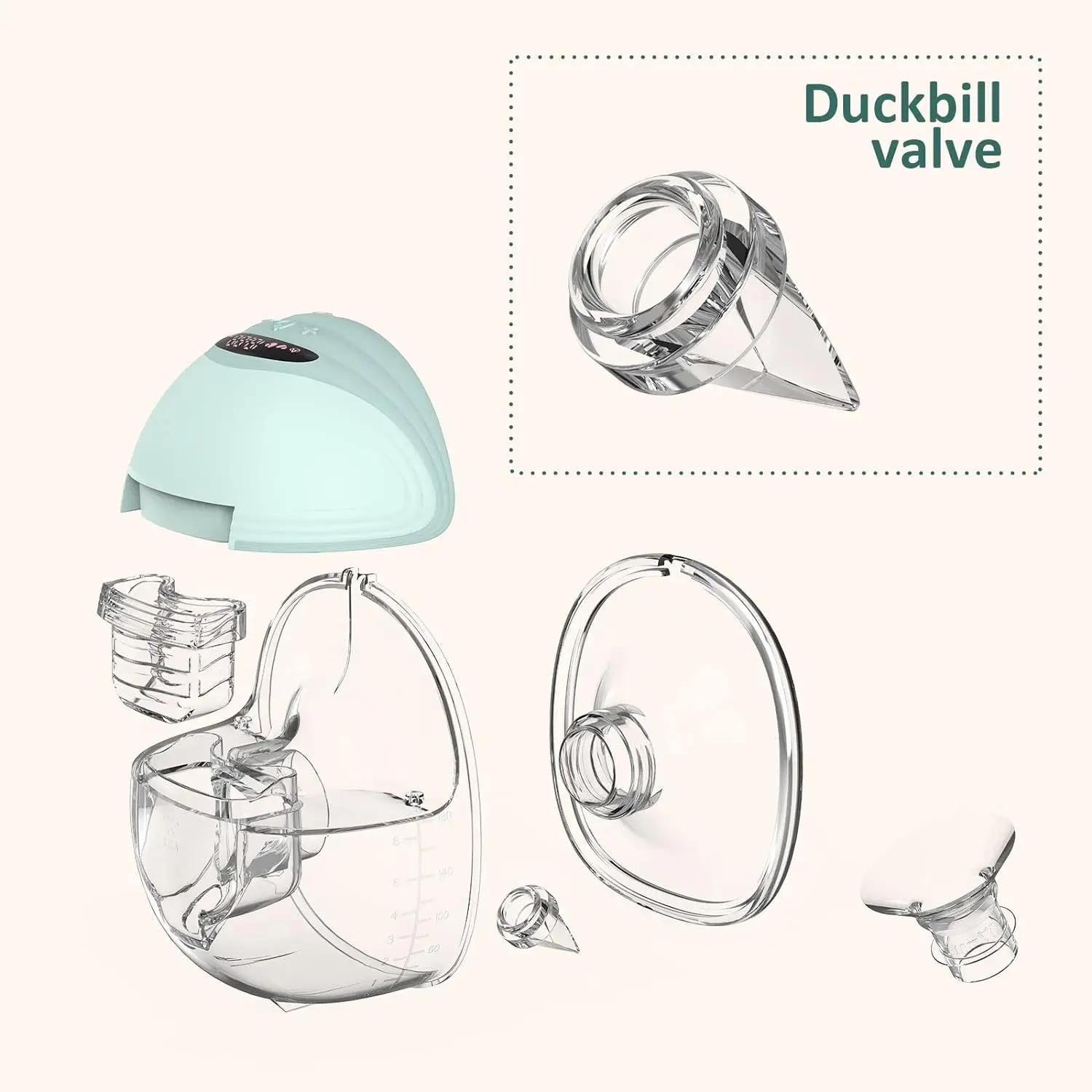 Accessoires de tire-lait, Valve à bec de canard, adapté au tire-lait portable MOMMED S18/S21, paquet