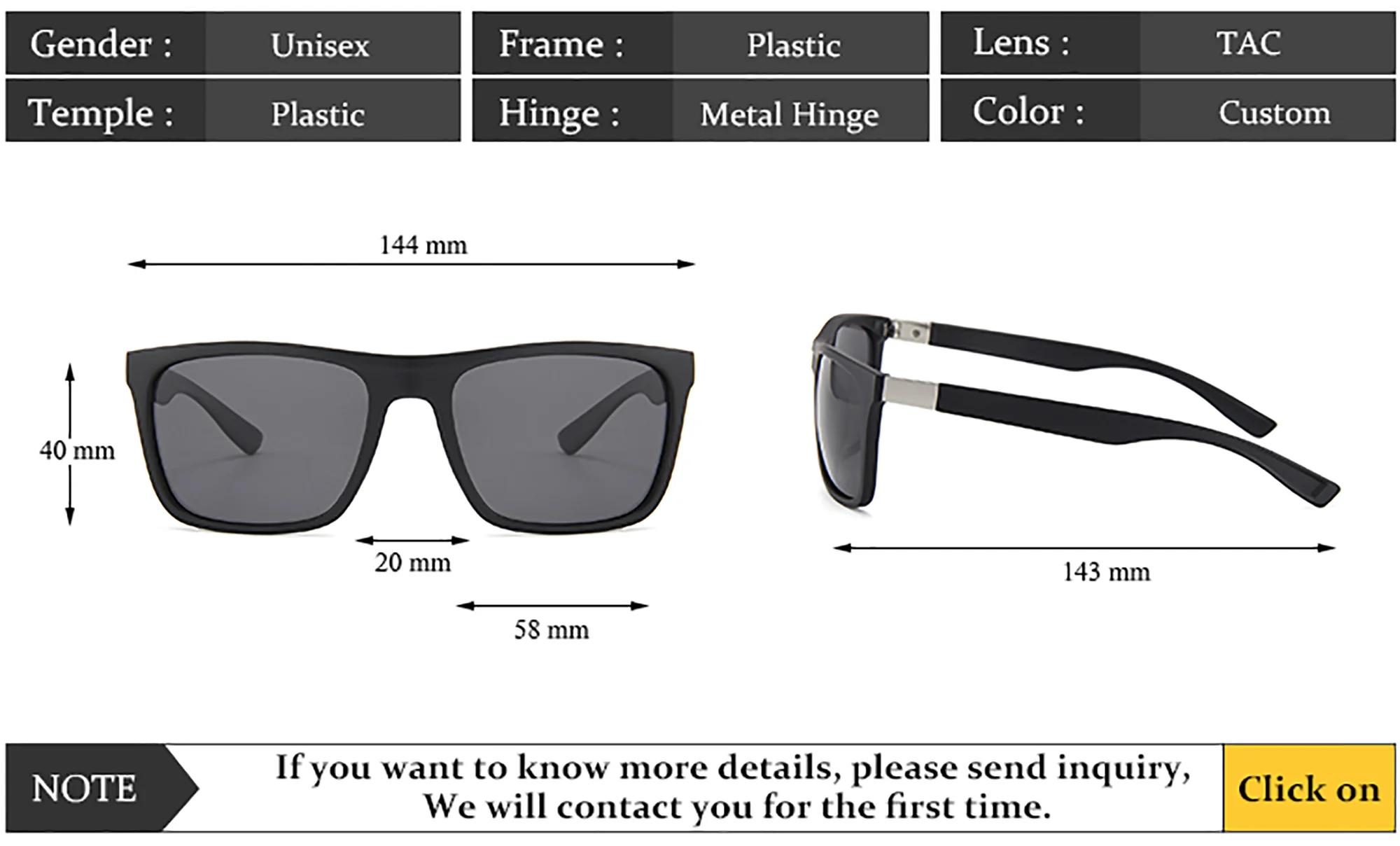 Lunettes de soleil polarisées vintage carrées pour hommes et femmes, idéales pour la conduite, la pê