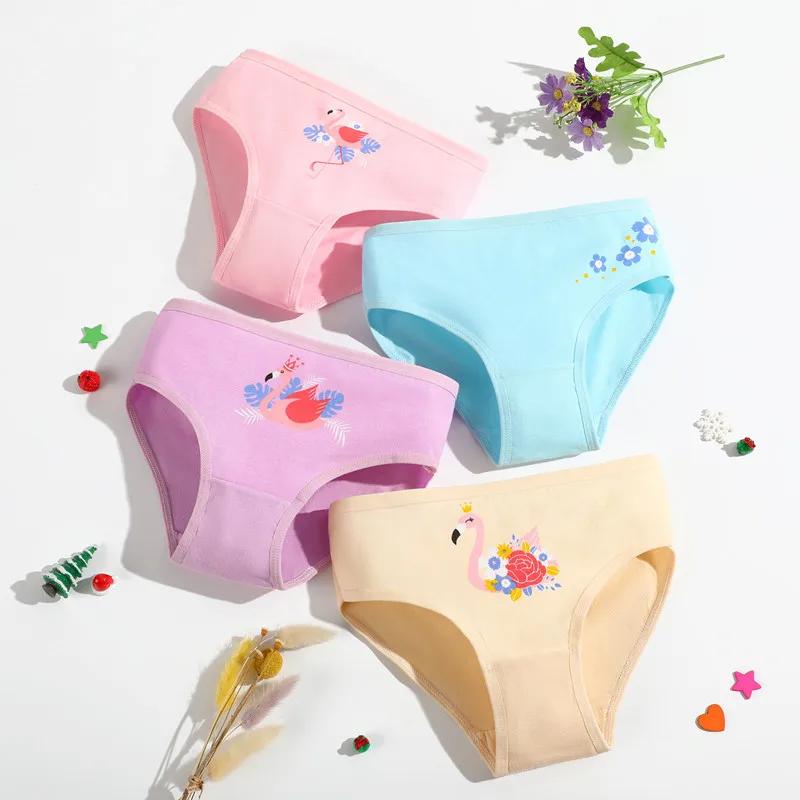 1/4/8/12 pièces enfants filles culottes ensembles coton joli mignon dessin animé licorne imprimer en