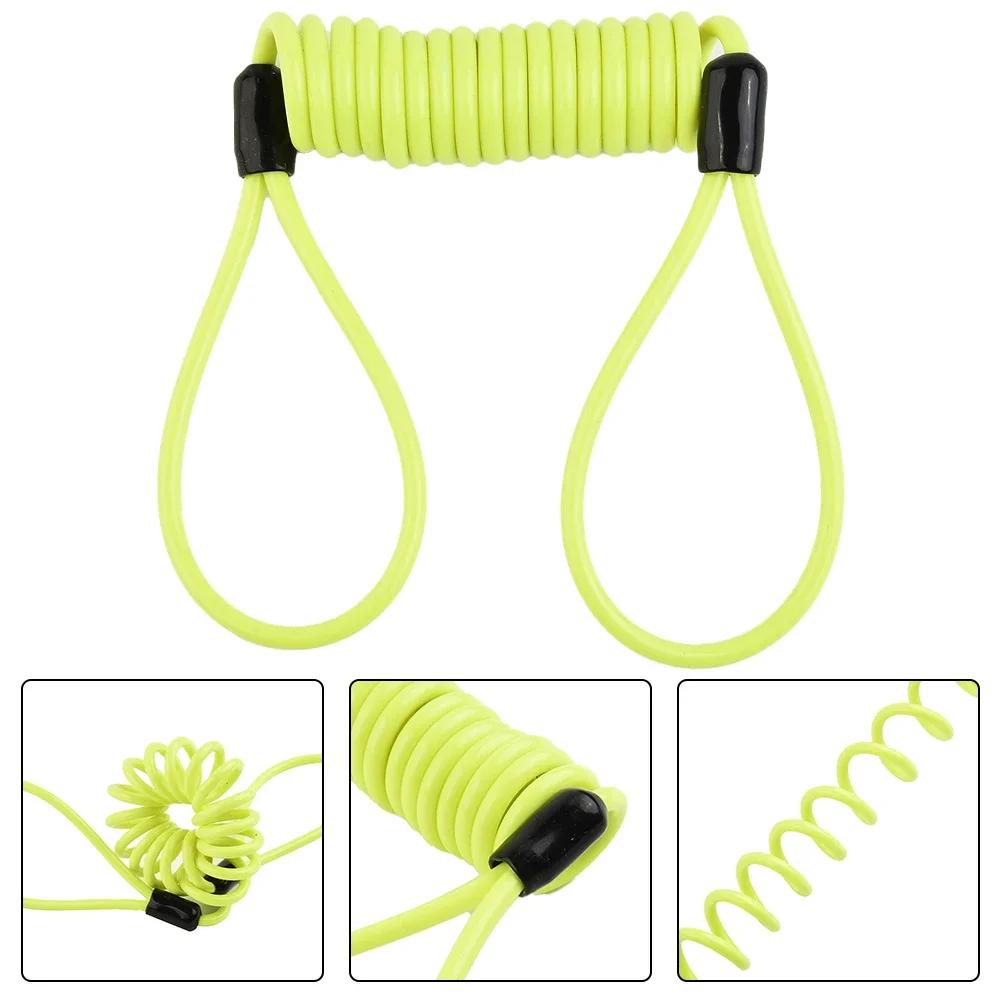 Serrure de câble à ressort de vélo de 1.2m, corde antivol, alarme, disque de verrouillage pour moto/