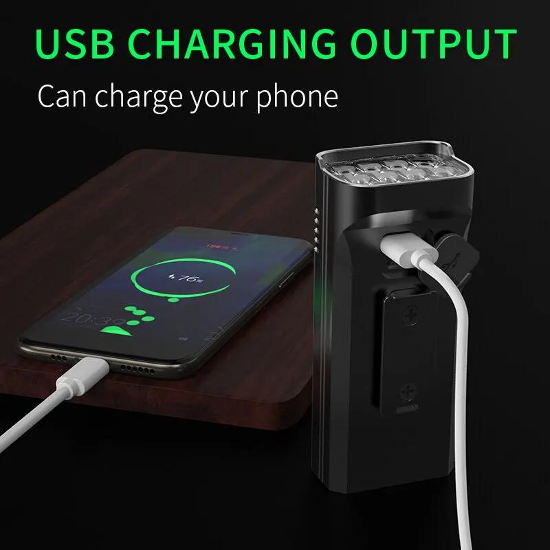 X-TIGER Vélo Lumière 10000mAh injuste Vélo Lumière Avant IPX5 Étanche USB Charge VTT Route Vélo Lamp