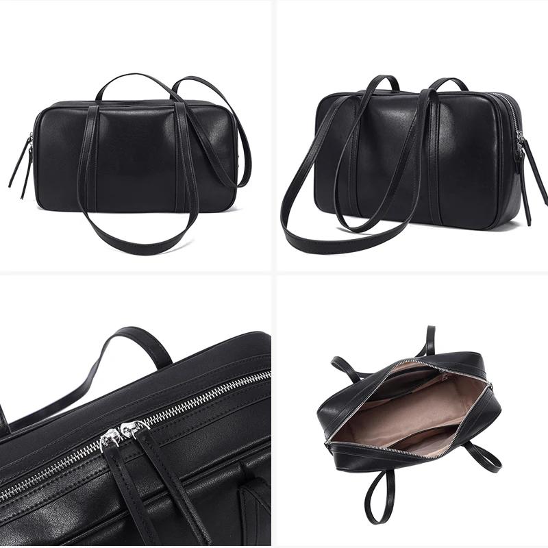 Sacs à bandoulière en cuir véritable de vache pour femmes, sacs à main de luxe de styliste de mode p