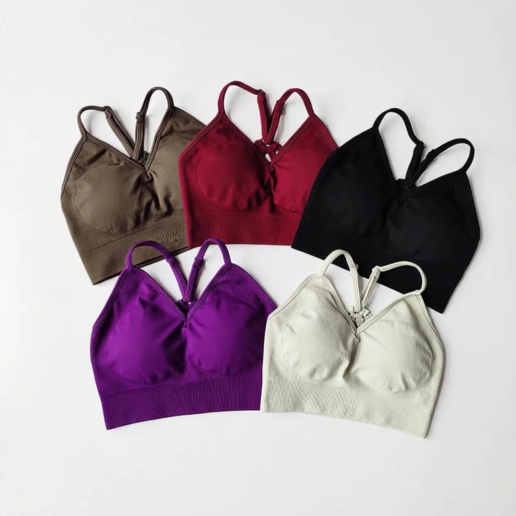 Ensemble de yoga sans couture pour femmes, soutien-gorge de sport taille haute, leggings, ensemble d